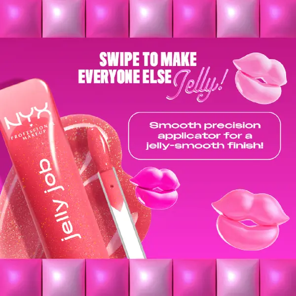 Jelly Job Lip Gloss, Lip Tint Gloss with Full-Bodied, Smoothing, and Hyper-Glossy Shine 2 Image