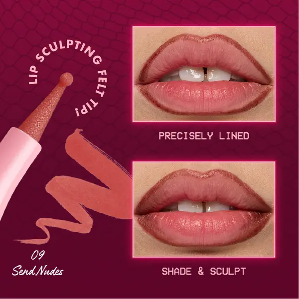 Lip Lingerie Liner Stain, Seamless Make Up with All-Day Stain, Waterproof Lip Stain Finish 1 Image