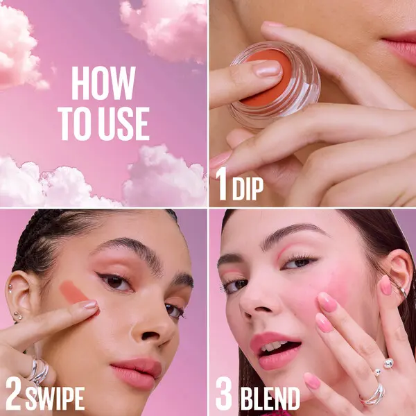 Maybelline Cloudtopia Blush for Cheeks and Lip Mousse, Ultra-Vivid, Pigmented Formula for Up to 14HR of Blush and Lip Makeup Color 9 Image