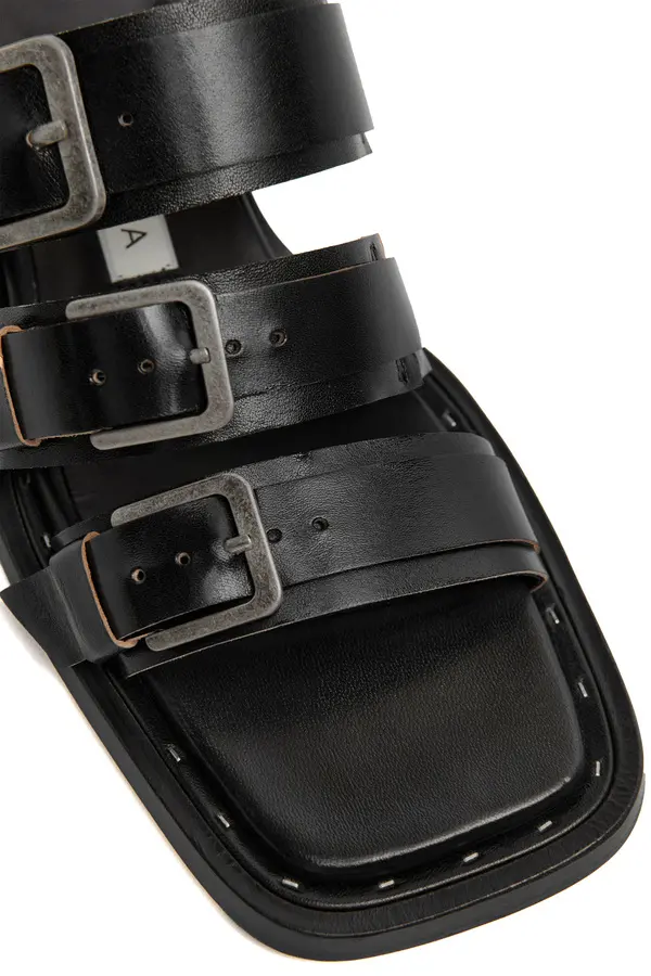 Leather Multi-Buckle Slide 2 Image