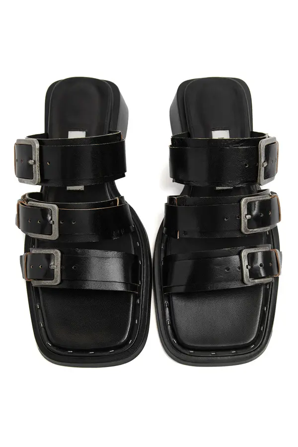 Leather Multi-Buckle Slide 3 Image