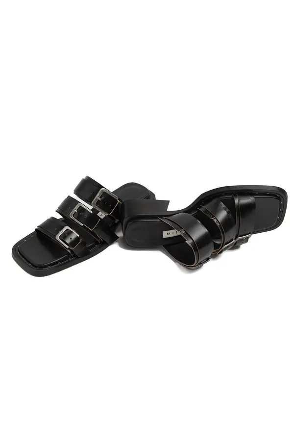 Leather Multi-Buckle Slide 4 Image