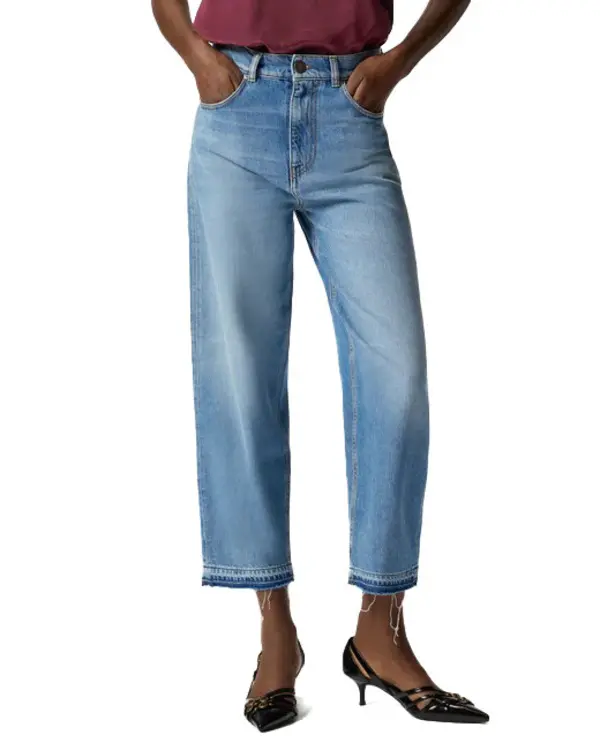 Low Waist Balloon-Fit Jeans With Fading 2 Image