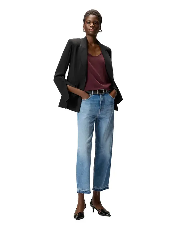Low Waist Balloon-Fit Jeans With Fading 3 Image