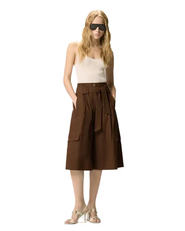 Cotton Fluid Long Shorts 4 Image