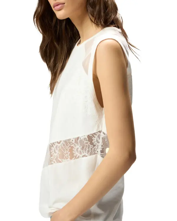 Sleeveless Top With Lace Details 4 Image