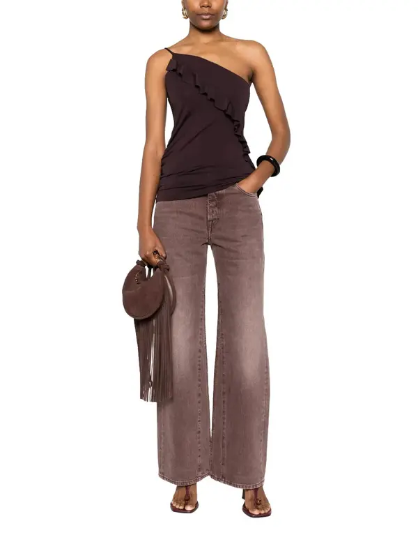 Asymmetrical Ruffled Camisole Top 2 Image