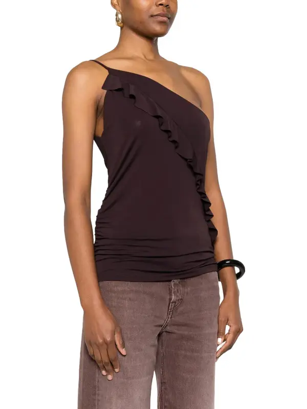 Asymmetrical Ruffled Camisole Top 3 Image