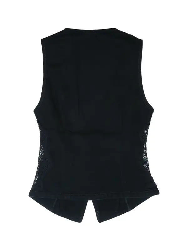 Gardener Cotton Vest With Lace Details 1 Image