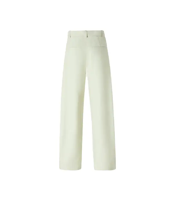 High-Waisted Tailored Pants with Eyelet Belt 1 Image