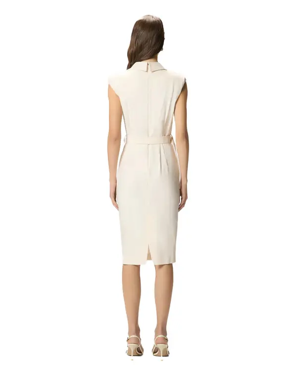 Midi Wrap Dress With Belt 3 Image