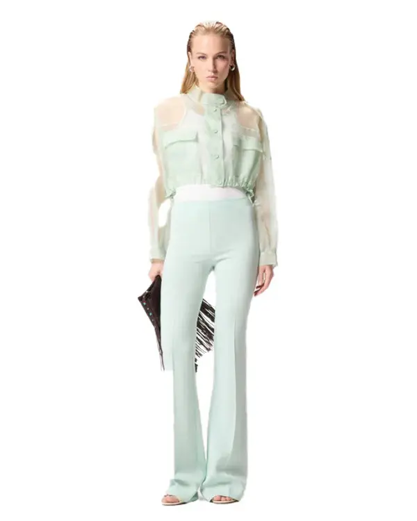 Silk Organza Cropped Jacket 1 Image