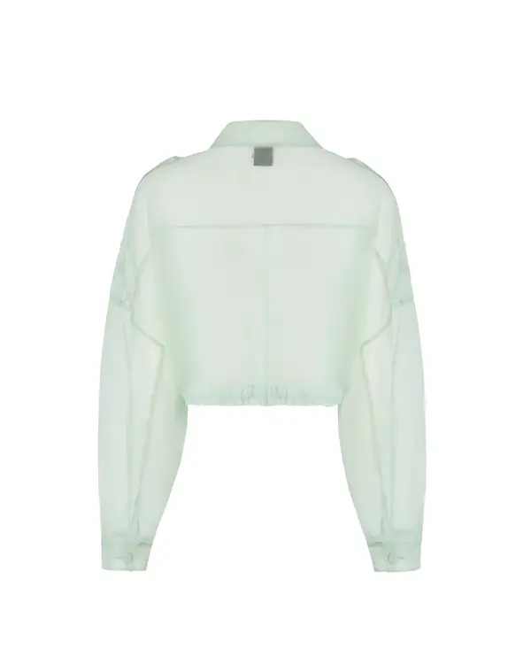 Silk Organza Cropped Jacket 4 Image