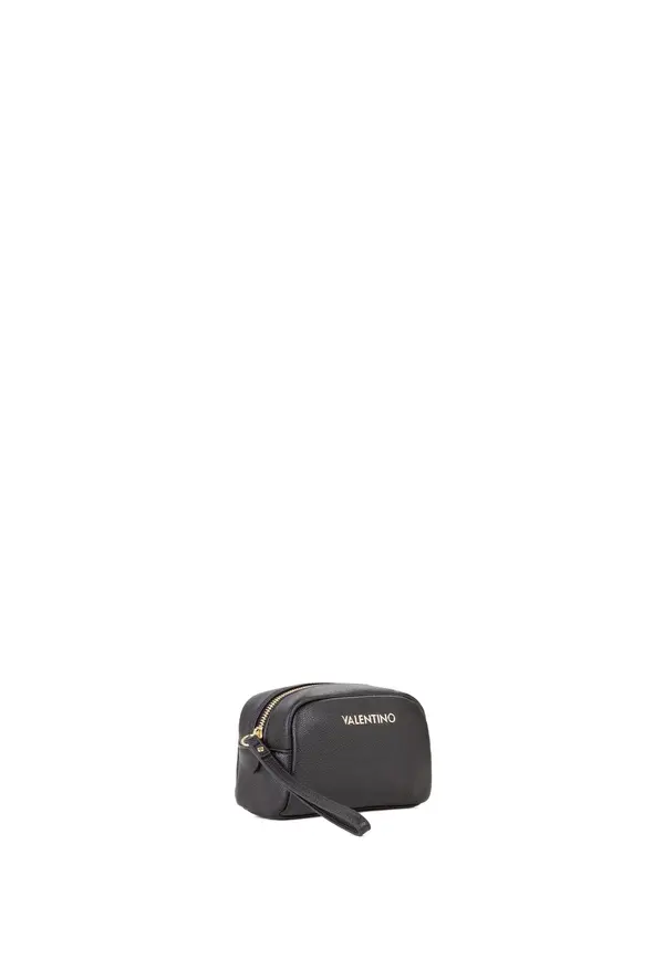 Pebbled Leather Dome Wristlet Pouch Bag 1 Image