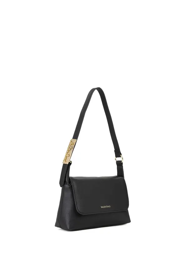 Leather Flap Shoulder Bags with Gold-Tone Logo Hardware 1 Image