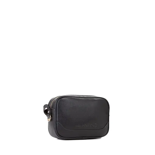 Pebbled Leather Embossed Logo Camera Crossbody Bag 1 Image