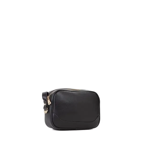 Pebbled Leather Embossed Logo Camera Crossbody Bag 2 Image