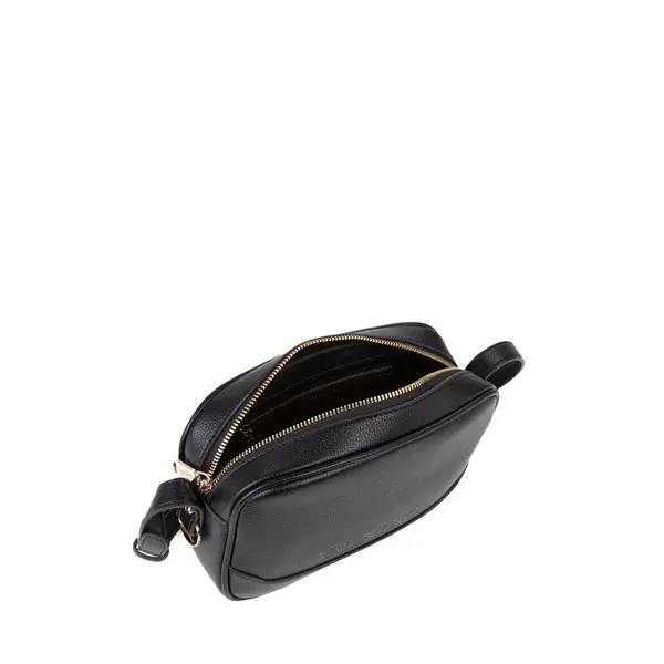Pebbled Leather Embossed Logo Camera Crossbody Bag 3 Image