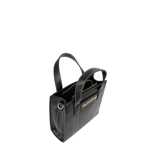 Dual-Strap Stitch Leather Tote Bag 4 Image