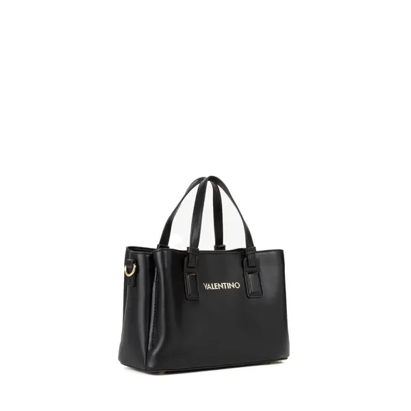 Multi-Compartment Grab Tote Bag with Gold-Tone Hardware 1 Image