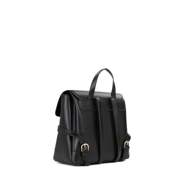 Flap Leather Backpack with Adjustable Shoulder Straps 2 Image