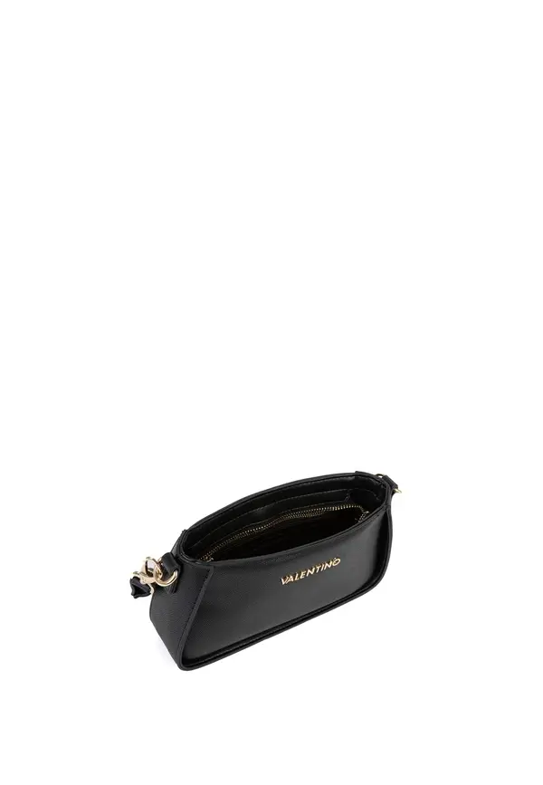 Saffiano Small Baguette Shoulder Bag with Braided Top Handle 3 Image