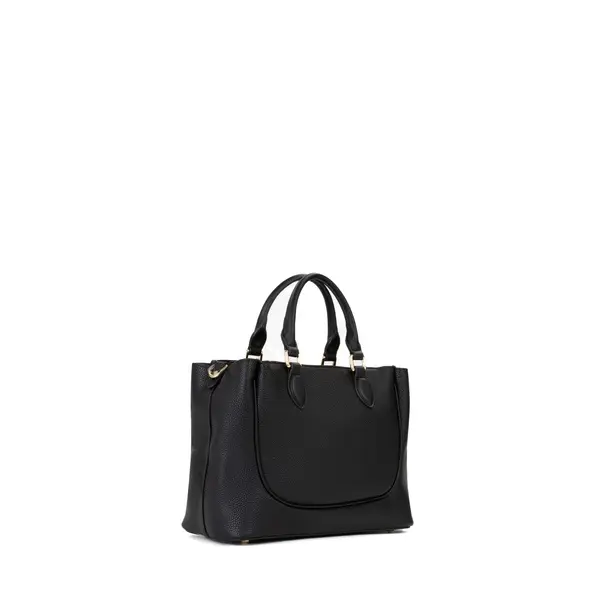 Leather Tote Bag with Woven Logo Double Handles 2 Image