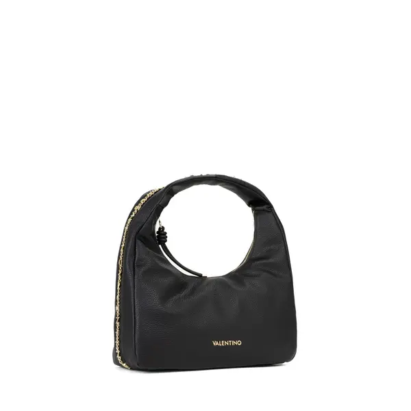 Grained Leather Slouchy Hobo Shoulder Bag 1 Image