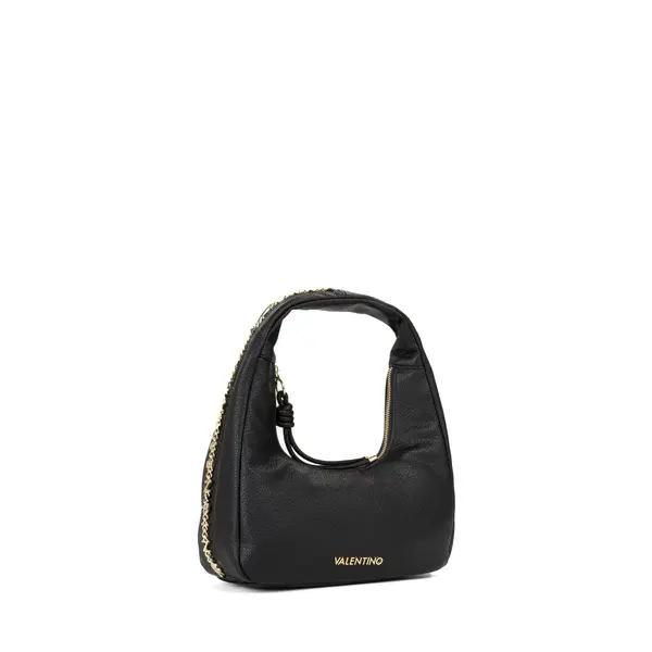 Slouchy Hobo Shoulder Bag with Gold Chain Detail 1 Image