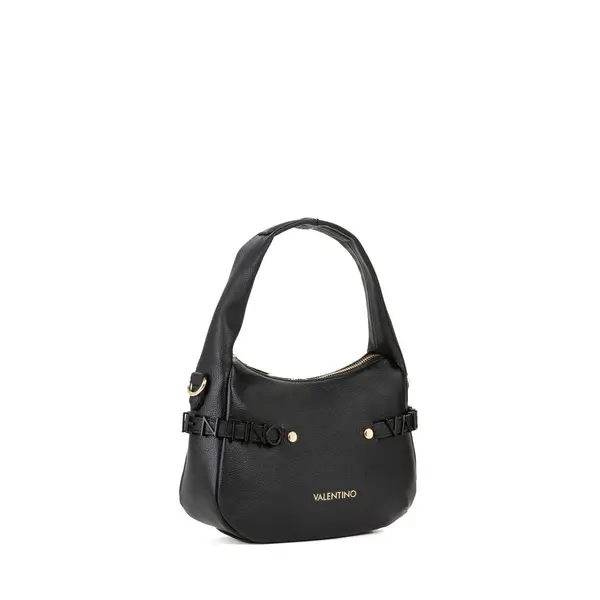 Grained Leather Mini Shoulder Bag with Logo Lettering Detail 1 Image