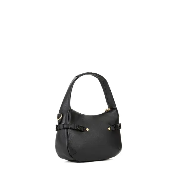 Grained Leather Mini Shoulder Bag with Logo Lettering Detail 2 Image