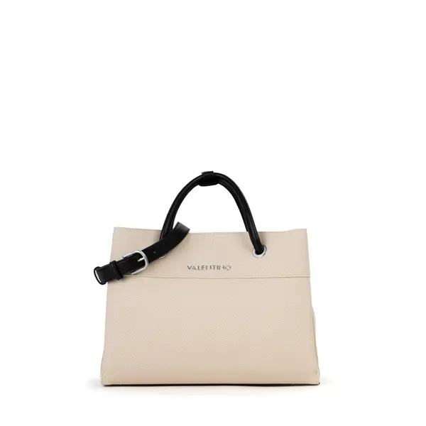 Large Tote Bag with Black Leather Handles 4 Image