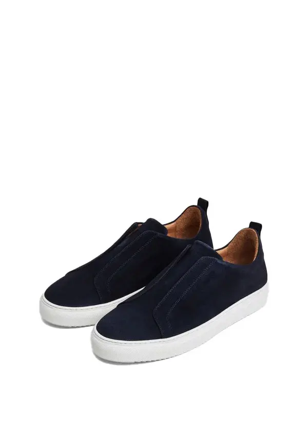 Vision Suede Slip On Loafers 1 Image