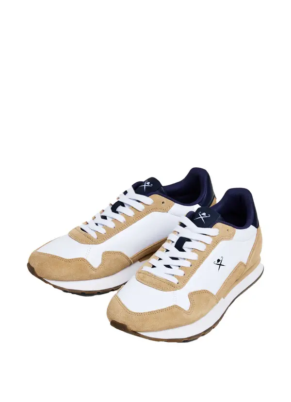 Vector Plain Leather & Suede Trainers 1 Image