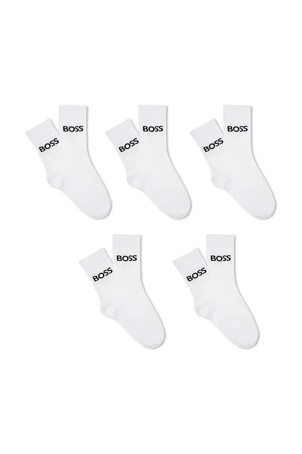 Kids Boys Pack of 5 - Logo Cotton Socks 1 Image