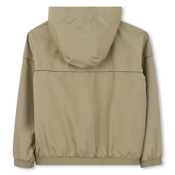 Kids Boys Hooded Panel Fabric Jacket 1 Image