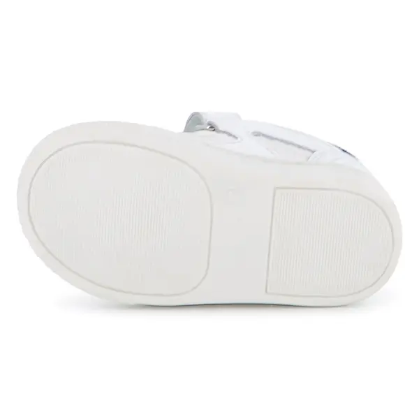 Kids Boys Low Top Leather Velcro Sneakers 5 Image