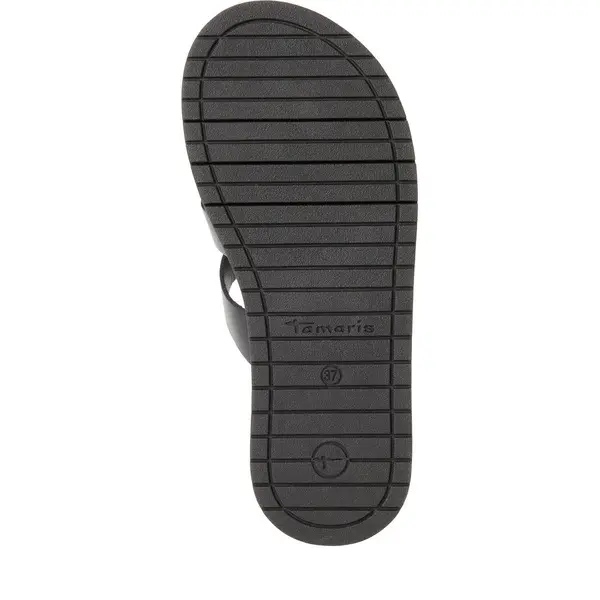 Leather Buckled Platform Slide 3 Image